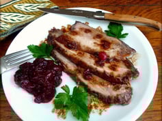 Roasted Boar Cranberry Compote