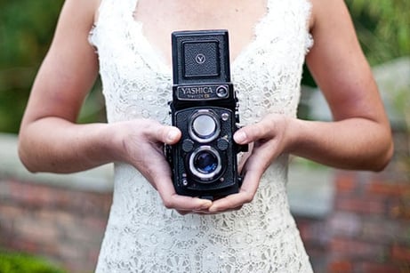 Vintage camera bride