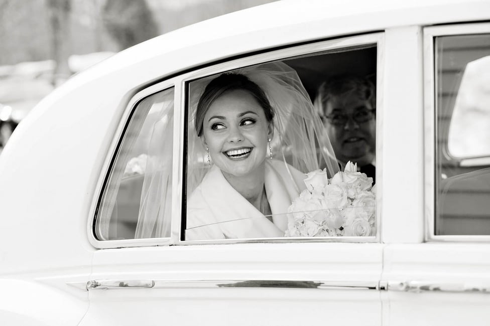 Black and white wedding photography
